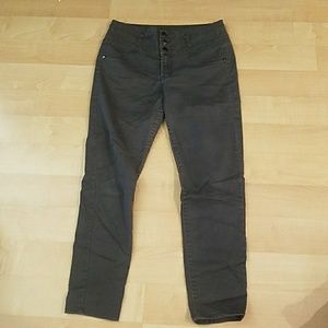 Gray high waisted pants